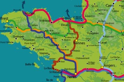 itinéraires en France